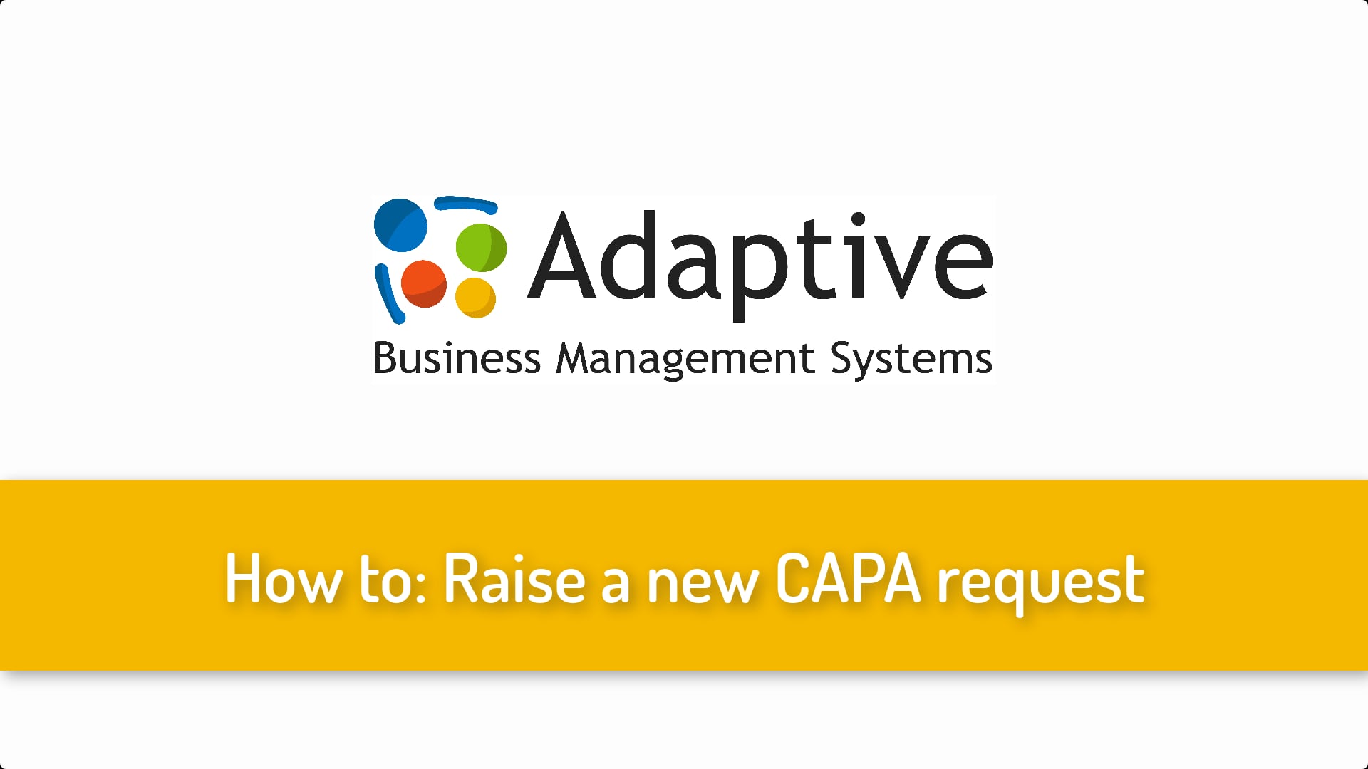 Raise a new investigation in CAPA Manager